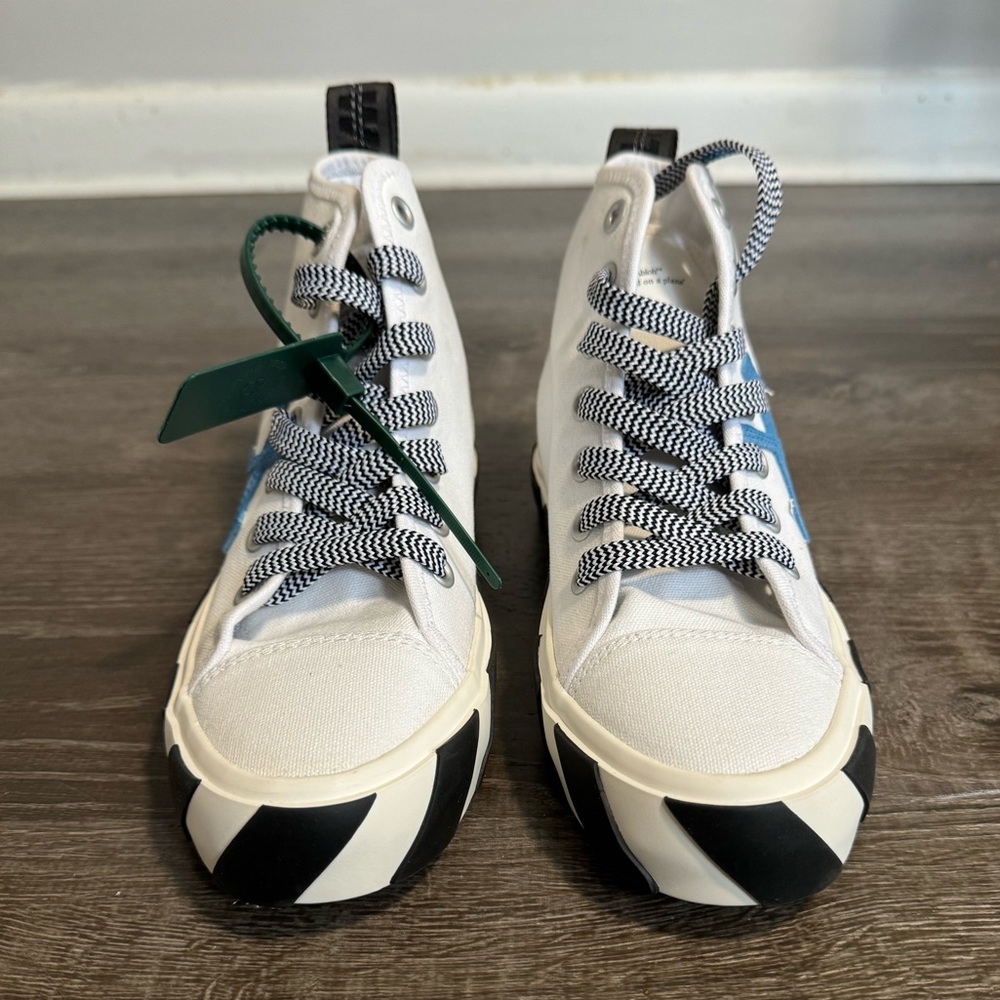 OFF-WHITE***White High Top Sneakers***EU 39 US 9 $560 - Picture 2 of 8
